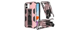 For Apple iPhone 11 (XI6.1) Optimum Magnetic RingStand Case Cover - Rose Gold