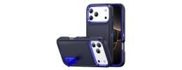 For Apple iPhone 11 (XI6.1) PEAK 3in1 Toughest Hybrid with Stand Cover Case - Black/Blue