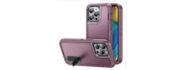 For Apple iPhone 11 (XI6.1) PEAK 3in1 Toughest Hybrid with Stand Cover Case - Burgundy/Black