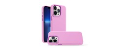 For Apple iPhone 11 (XI6.1) Premium LIQUID Silicone with Metal Buttons and Camera Edges Case Cover - Rose Pink