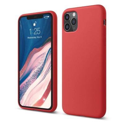 For Apple iPhone 11 (XI6.1) Radiant Chrome Diamonds Hybrid Case Cover - Red