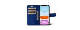 For Apple iPhone 11 (XI6.1) Retro Wallet Card Holder Case Cover - Dark Blue