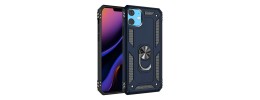 For Apple iPhone 11 (XI6.1) Ring Magnetic Kickstand Hybrid Case Cover - Blue