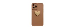 For Apple iPhone 11 (XI6.1) SPLENDID Glitter Butterfly Design TPU Case Cover - Brown