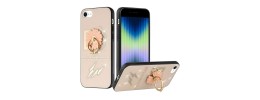 For Apple iPhone 11 (XI6.1) SQUARE Passion Glitter Diamond Ring Stand Case Cover - BLACK CHROME H