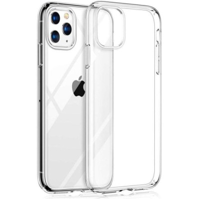 For Apple iPhone 11 (XI6.1) Shockproof Transparent Thick TPU Case Cover - Clear
