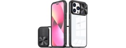 For Apple iPhone 11 (XI6.1) Fusion Transparent Clear Hybrid Case Cover - Black