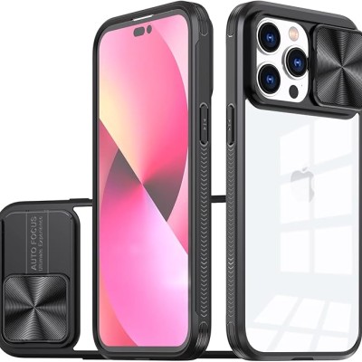 For Apple iPhone 11 (XI6.1) Fusion Transparent Clear Hybrid Case Cover - Black