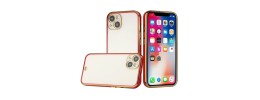 For Apple iPhone 12 6.7 inch Aluminium Alloy Transparent PC TPU Slick Hybrid - Gold