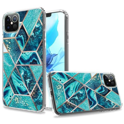 For Apple iPhone 12 Pro Max 6.7 Attractive Design Shockproof Hybrid Case Cover - B
