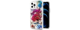 For Apple iPhone 12 Pro Max 6.7 Beautiful 3in1 Floral Epoxy Design Hybrid Case Cover - B