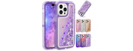 For Apple iPhone 12 Pro Max 6.7 Bling Animal Design Glitter Hybrid Case Case - Blue Zebra