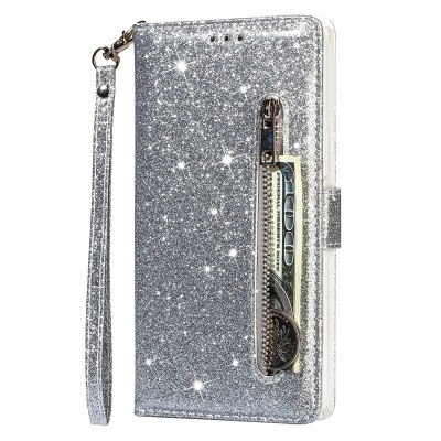 For Apple iPhone 12 Pro Max 6.7 Diamond Bling Design Wallet With Lanyard Cover Case - Dreams Come True