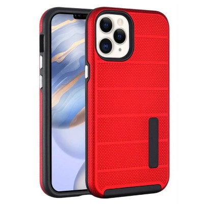 For Apple iPhone 12 Pro Max 6.7 Exquisite Tough Shockproof Hybrid Case Cover - Red