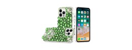 For Apple iPhone 12 Pro Max 6.7 Full Diamond with Ornaments Case Cover - Smoke Exquisite Garden