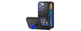 For Apple iPhone 12 Pro Max 6.7 PEAK 3in1 Toughest Hybrid with Stand Cover Case - Black/Blue