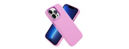 For Apple iPhone 12 Pro Max 6.7 Premium LIQUID Silicone with Metal Buttons and Camera Edges Case Cover - Rose Pink