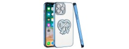 For Apple iPhone 12 Pro Max 6.7 SPLENDID Glitter BOW Design TPU Case Cover - Blue