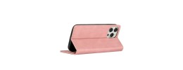 For Apple iPhone 12 Pro Max 6.7 Wallet Premium PU Vegan Leather ID Multiple Card Holder Money with Strap - Rose Gold