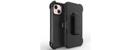 For Apple iPhone 14 6.1" Absolute Thick Tough Hybrid Case Cover - Black