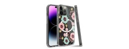 For Apple iPhone 14 6.1" Bliss Floral Solid Design Hybrid Cover Case - Floral H