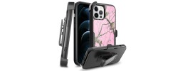 For Apple iPhone 14 6.1" Commando Holster Kickstand Hybrid Tough Case Cover - Camo Pink