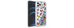 For Apple iPhone 14 6.1" Design Water Quicksand Glitter Case Cover - B