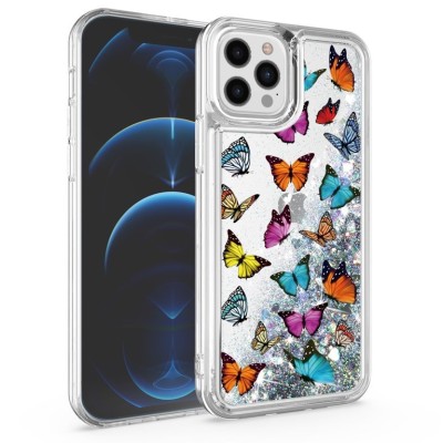 For Apple iPhone 14 6.1" Design Water Quicksand Glitter Case Cover - G