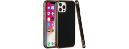 For Apple iPhone 14 6.1" Electroplated Fashion Solid Color TPU Case Cover - Black