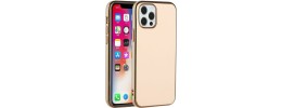 For Apple iPhone 14 6.1" Electroplated Fashion Solid Color TPU Case Cover - Rose Gold