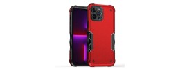 For Apple iPhone 14 6.1" Exquisite Tough Shockproof Hybrid Case Cover - Red