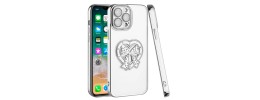 For Apple iPhone 14 6.1" Full Diamond with Ornaments Hard TPU Case Cover - Colorful Ornaments with Heart