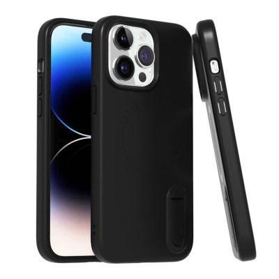 For Apple iPhone 14 6.1" Grip [Magneti Circle] Metal Shockproof Hybrid - Black