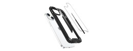 For Apple iPhone 14 6.1" High Quality Transparent Colored Bumper Hybrid Case Cover - Black