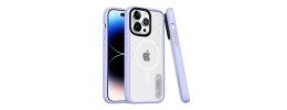 For Apple iPhone 14 6.1" Machine Magnetic Kickstand Case Cover - Silver