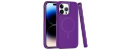 For Apple iPhone 14 6.1" Perfect Tough Thick Hybrid With Metal Ring Stand Cover Case - Purple