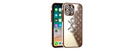 For Apple iPhone 14 6.1" SPLENDID Glitter BOW Design TPU Case Cover - Brown