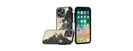 For Apple iPhone 14 6.1" SPLENDID Glitter BOW Design TPU Case Cover - Midnight Green