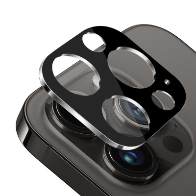 For Apple iPhone 14 Camera Lens Black Edge Tempered(2.5D)