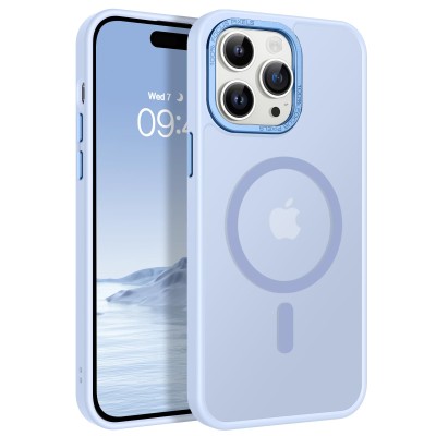 For Apple iPhone 14 PRO 6.1" Acrylic Tough 2.5mm Transparent ShockProof Hybrid Case Cover - Blue