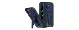 For Apple iPhone 14 PRO 6.1" Alien Design Shockproof Kickstand Magnetic Hybrid Case Cover - Blue