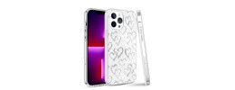 For Apple iPhone 14 PRO 6.1" Beautiful Laser Clear Glitter Design Hybrid Case Cover - C