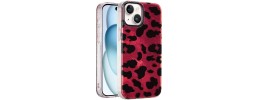 For Apple iPhone 14 PRO 6.1" Bling Animal Design Glitter Hybrid Case Case - Black Leopard