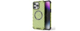 For Apple iPhone 14 PRO 6.1" Butterfly Glitter Shiny Hybrid Case Cover - Green