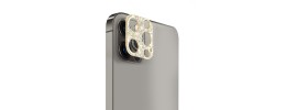For Apple iPhone 14 PRO 6.1" Camera Lens Zinc Alloy With Diamond - Silver
