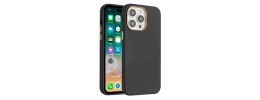 For Apple iPhone 14 PRO 6.1" Classy Slick Chromed Around Hybrid Case Cover - Black