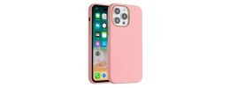 For Apple iPhone 14 PRO 6.1" Classy Slick Chromed Around Hybrid Case Cover - Light Pink