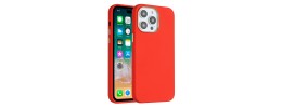 For Apple iPhone 14 PRO 6.1" Classy Slick Chromed Around Hybrid Case Cover - Red