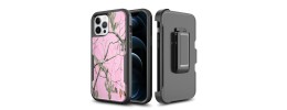 For Apple iPhone 14 PRO 6.1" Commando Holster Kickstand Hybrid Tough Case Cover - Camo Pink