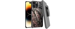 For Apple iPhone 14 PRO 6.1" Commando Holster Kickstand Hybrid Tough Case Cover - Camo Tree